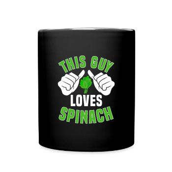 Spinach lovers - Full Colour Mug - black - Front