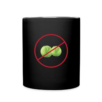 Brussels sprouts hater - Full Colour Mug - black - Front