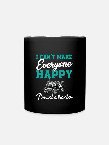 Tractor - Full Colour Mug - black