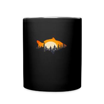 Poisson - Mug uni - noir - Devant