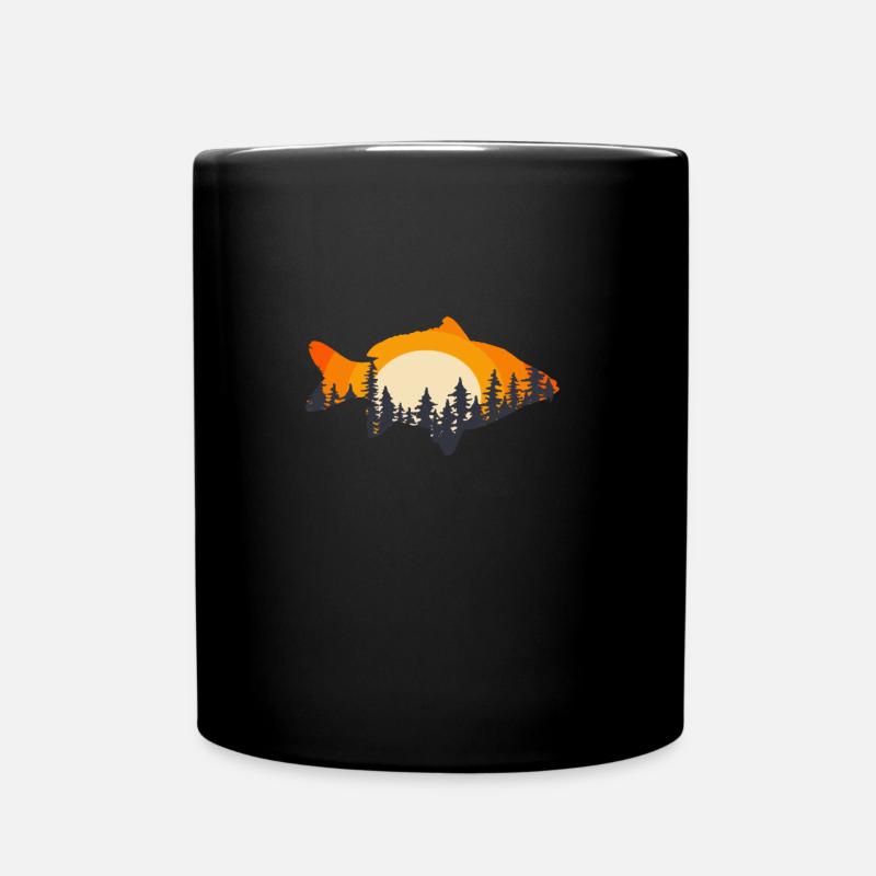 Fisch - Tasse einfarbig - Schwarz