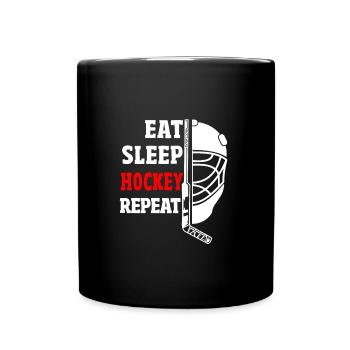 Eishockey - Tasse einfarbig - Schwarz - Vorne