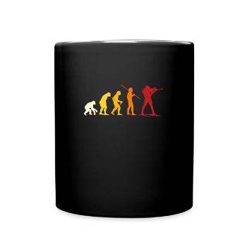Évolution du biathlon - Mug uni - noir - Devant