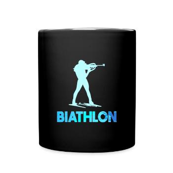 Biathlon - Mug uni - noir - Devant