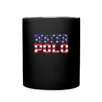 Water Polo États-Unis - Mug uni - noir - Devant