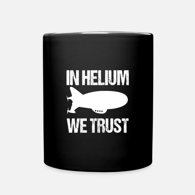 Zeppelin Helium Geschenk - Tasse einfarbig - Schwarz