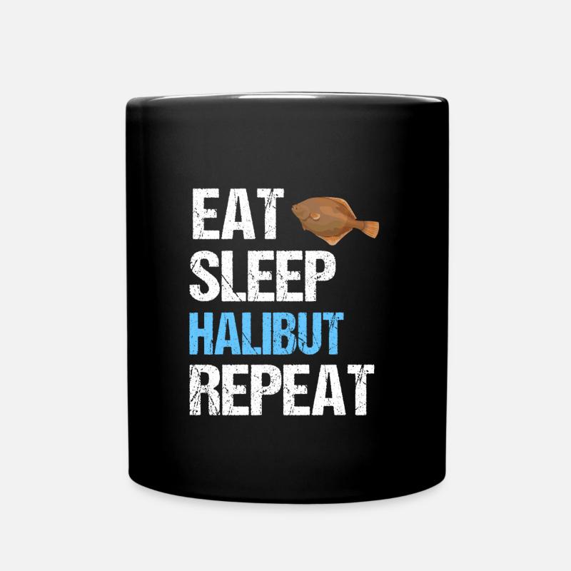 Heilbutt - Tasse einfarbig - Schwarz