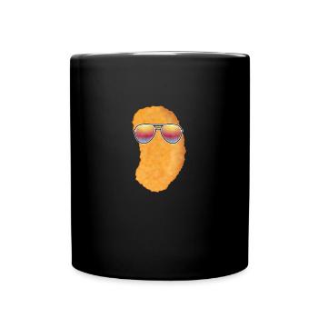 Chicken Nugget - Tasse einfarbig - Schwarz - Vorne