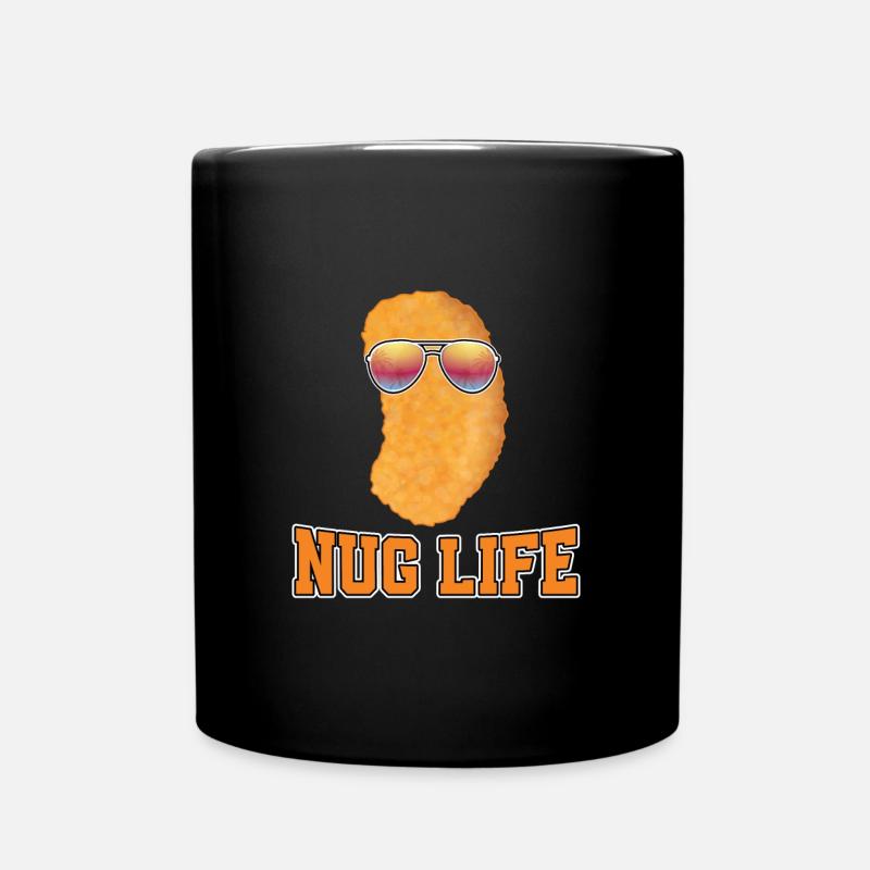 Chicken Nugget - Tasse einfarbig - Schwarz