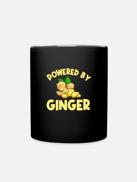 Ingwer Geschenk - Tasse einfarbig - Schwarz
