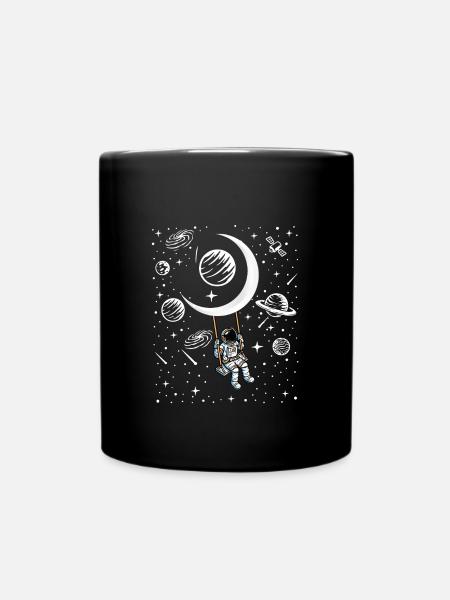 Cadeau balançoire d’astronaute - Mug uni - noir