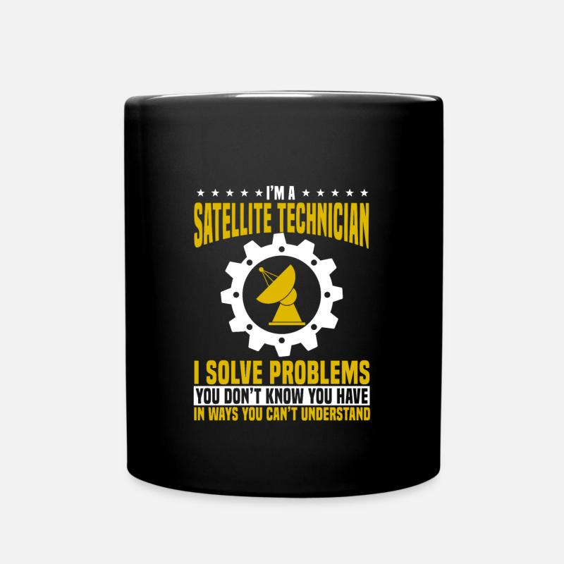 Technicien satellite - Mug uni - noir