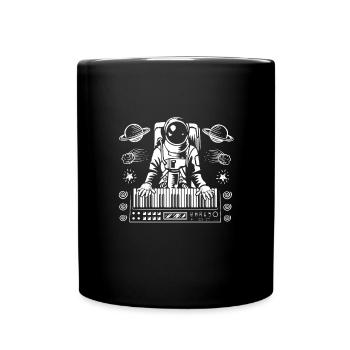Synthesizer Astronaut - Full Colour Mug - black - Front