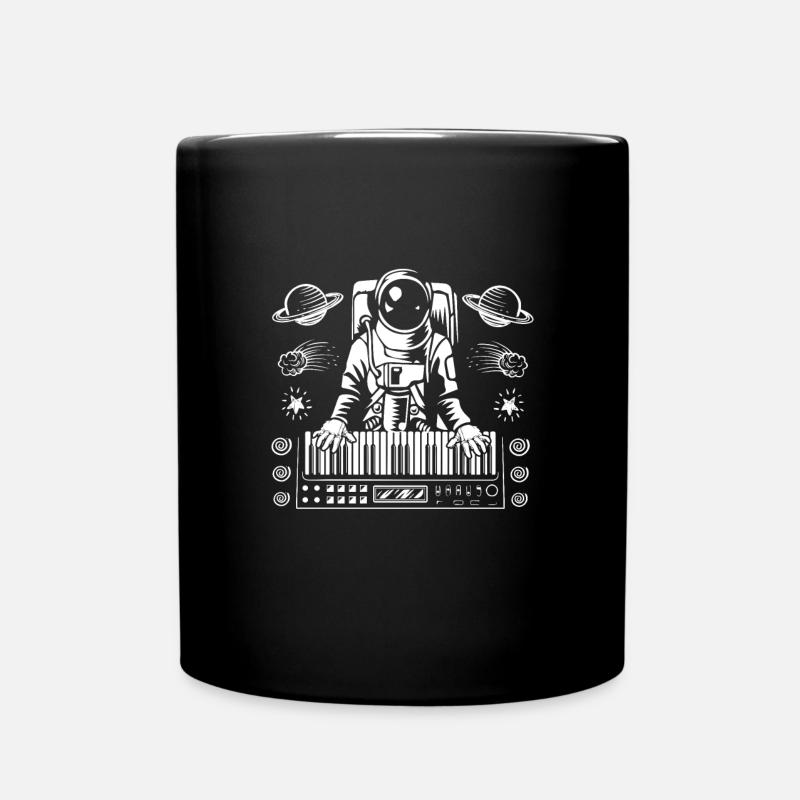Astronaute synthétiseur - Mug uni - noir