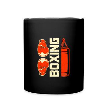 Boxen - Tasse einfarbig - Schwarz - Vorne