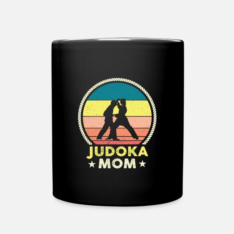 Judoka Mama - Tasse einfarbig - Schwarz