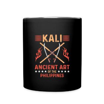 Kali Geschenk Eskrima - Tasse einfarbig - Schwarz - Vorne