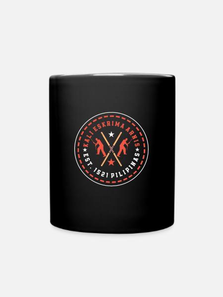 Kali Eskrima Arnis Philippinen - Tasse einfarbig - Schwarz