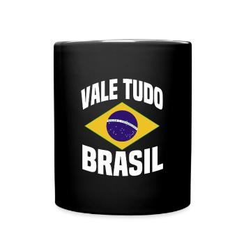 Vale Tudo Brasilien - Tasse einfarbig - Schwarz - Vorne