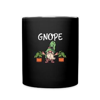 Garden Gnome Gnope - Full Colour Mug - black - Front