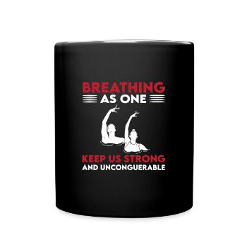 Synchronschwimmen Geschenk - Tasse einfarbig - Schwarz - Vorne