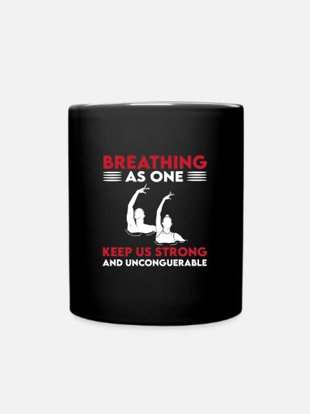 Synchronschwimmen Geschenk - Tasse einfarbig - Schwarz