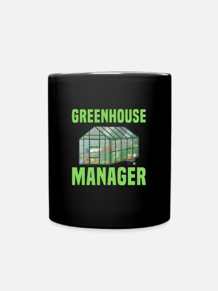 Gewächshaus Manager - Tasse einfarbig - Schwarz