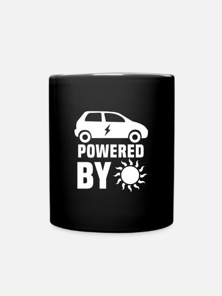 Electric car - Full Colour Mug - black