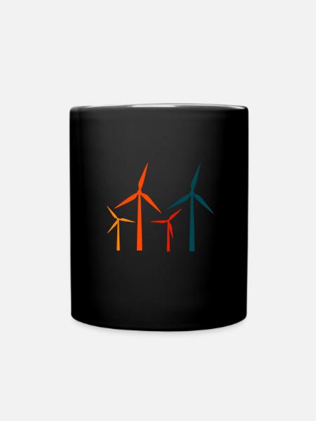 Énergie éolienne - Mug uni - noir