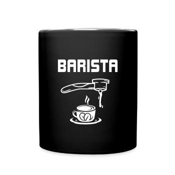 Barista - Tasse einfarbig - Schwarz - Vorne