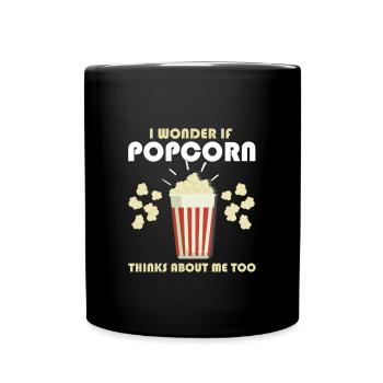 Popcorn Gift - Full Colour Mug - black - Front