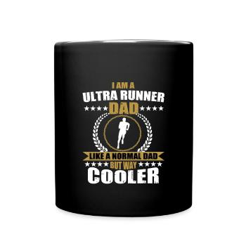 Ultra Runner Papa - Mug uni - noir - Devant