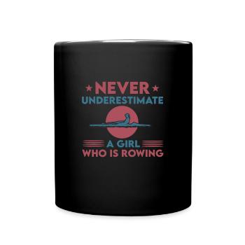 Aviron féminin One - Mug uni - noir - Devant