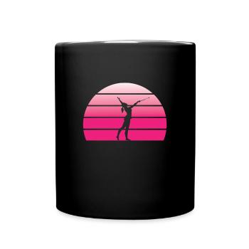Majorette Silhouette - Full Colour Mug - black - Front