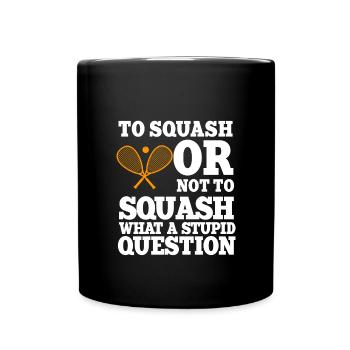 Dicton de squash - Mug uni - noir - Devant