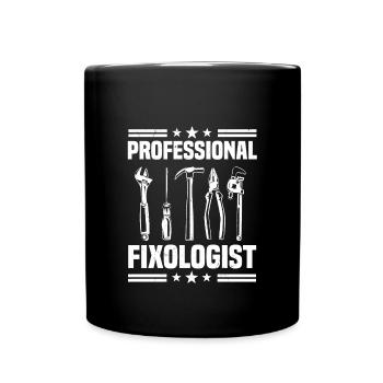 Professional fixologist - Full Colour Mug - black - Front