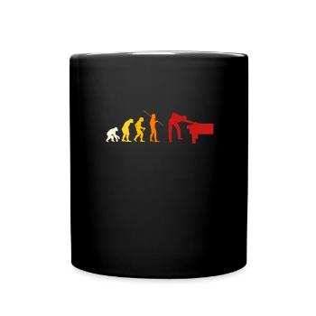 Évolution du billard - Mug uni - noir - Devant