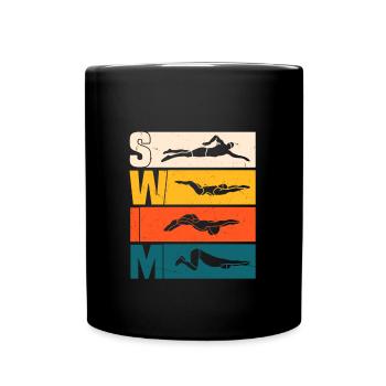 Swim - Full Colour Mug - black - Front