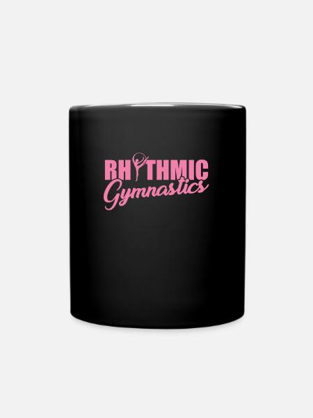Rhytmische Sportgymnastik - Tasse einfarbig - Schwarz