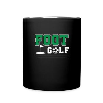 Footgolf Geschenk - Tasse einfarbig - Schwarz - Vorne