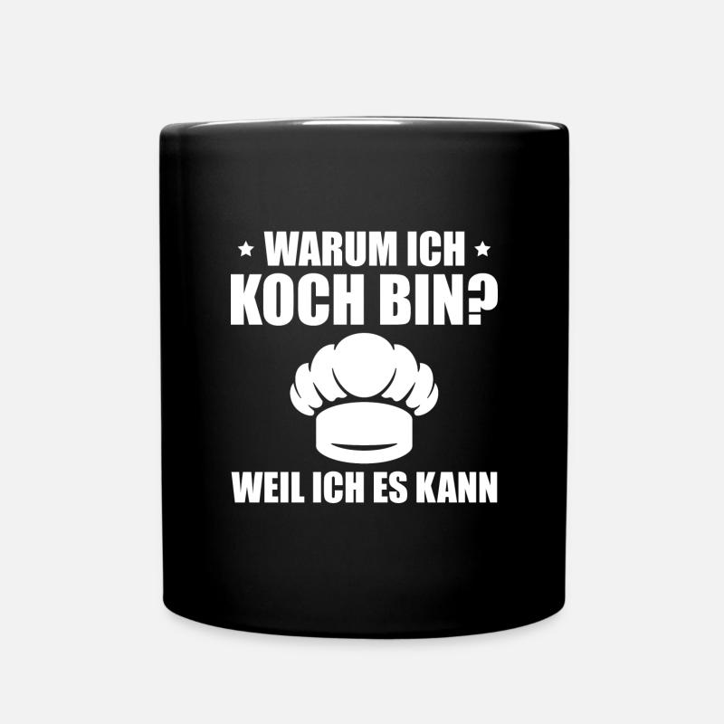 Kochen Koch Ausbildung Hobbykoch Geschenkidee - Tasse einfarbig - Schwarz