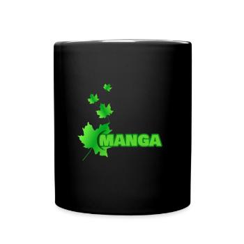 Maple leaf for manga - Full Colour Mug - black - Front