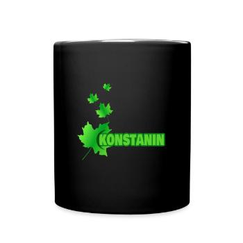 Maple leaf for Konstantin - Full Colour Mug - black - Front