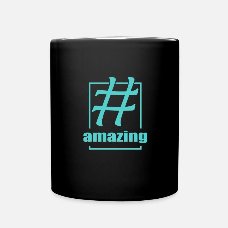 amazing - Tasse einfarbig - Schwarz