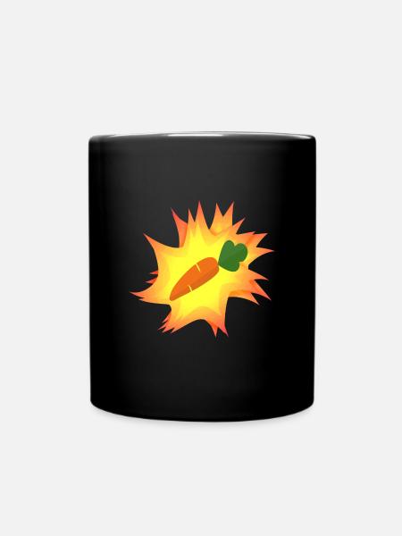Karotte - Tasse einfarbig - Schwarz