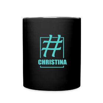 Christina - Tasse einfarbig - Schwarz - Vorne