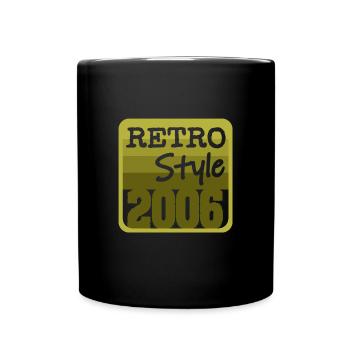 Retro Style 2006 - Tasse einfarbig - Schwarz - Vorne