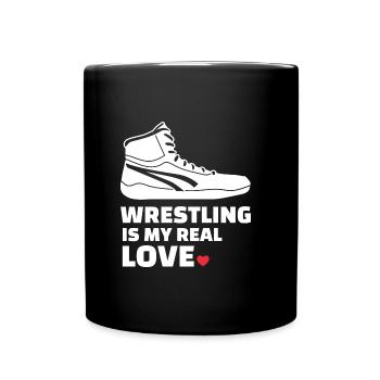 Ich Liebe Es Zu Ringen - Tasse einfarbig - Schwarz - Vorne