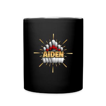 Cadeau pour Aiden - Mug uni - noir - Devant