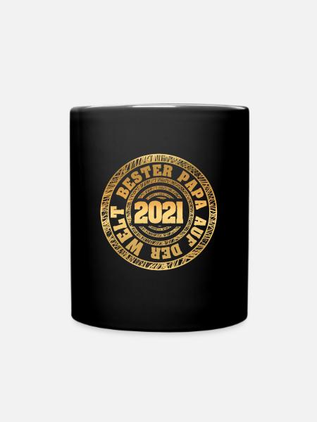 Vater 2021 - Tasse einfarbig - Schwarz